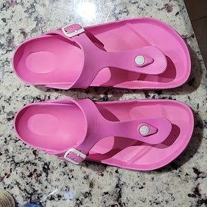 Pink birkenstock sandal